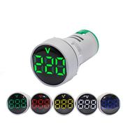 AC Voltage Meter Round LED Digital 60V to 500V