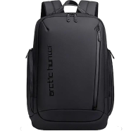 ARCTIC HUNTER Business Travel and Laptop Backpack Black - B00554