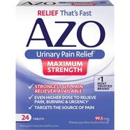 Azo Urinary Pain Relief Maximum Strength 24 Tablets