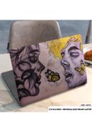 DDecorator Abstract Art with Butterfly Laptop Sticker - (LSKN701)