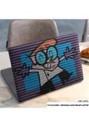 DDecorator Abstract Art with Cartoon Laptop Sticker - (LSKN705)