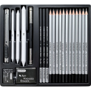 Acmeliae Drawing Set Tin Case 22Pcs - 44054