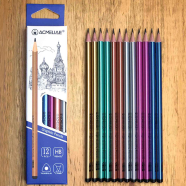 Acmeliae HB MultiColor Body Graphite Pencils 43517 - (12pcs/Box)