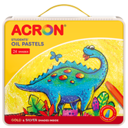 Acron Oil pastels - 24 Color With Gold Color