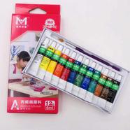 Acrylic color 6ml , 12 shade tube