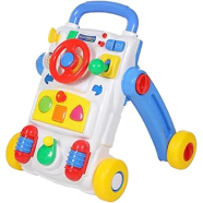 Activity Learning Walking 4-wheel Plastic Cart 2 In 1 Multifunctional Push Stroller Musical Happy Baby Walker icon
