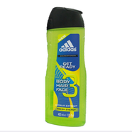 Adidas Get Ready Man 3 Body Hair Face 400 ml (UAE) - 139701145