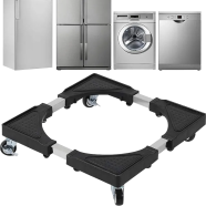 Adjustable Fridge Stand with Wheels – Heavy Duty Base for Refrigerator and Washing Machine