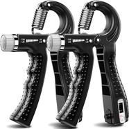 Adjustable Hand Grips Strengthener With Monitor - 1 Pair (multicolor).
