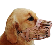 Adjustable Plastic Basket Dog Muzzle Mouth Mesh