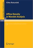 Affine Density in Wavelet Analysis