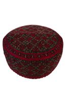 Afgani Tupi - Maroon color (Any Design) - Size 54