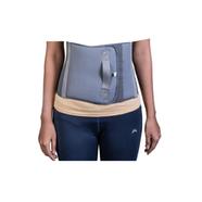 After Delivery Abdominal Belt Tummy Reduction Trimmer Belly Slimming Binder Abdominal Compression Support Gray Hook and Loop Closure for Women and Men