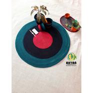Ahyan Handicraft 1Pcs Regular Jute Round Floor Mat/Rug (3feet) with 3Pcs Planter Basket Set Combo