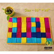 Ahyan Handicraft Colorful Jute Square Floor/Door Mat - 36/24Inch