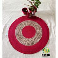 Ahyan Handicraft Colorful Printed Jute Floor Mat/Rug - 6 feet