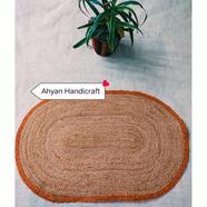 Ahyan Handicraft Colorful Printed Jute Floor Mat/Rug image