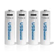 AiVR USB-C Rechargeable Batteries 4pc AA 2550 MAh