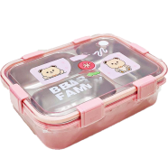 Airtight 3 Part Stainless Steel Tiffin Box Food Container - MT036