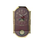 Ajanta Wall Clock – Classic Musical Pendulum Quartz Wall Clock – 427 – Red