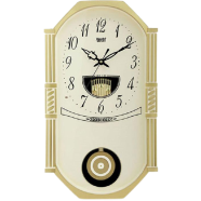 Ajanta Wall Clock – Classic Musical Pendulum Quartz Wall Clock 427 – Ivory