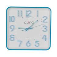 Ajina Maple Digit Square Wall Clock - Blue - 938912