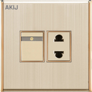 Akij Aura 2 Pin Socket with Switch