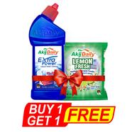 Akij Daily Extra Power Toilet Cleaner 500ml With Detergent 200 gm FREE