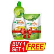 Akij Daily Liquid Dishwash 500ml With Refill 250 ml FREE icon