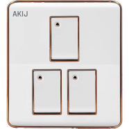 Akij Delight 3 Gang 1 Way Switch