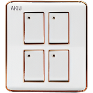 Akij Delight 4 Gang 1 Way Switch