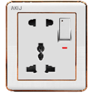 Akij Delight Multi Socket With Switch, 13A