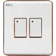 Akij Elegant 2 Gang 1 Way Switch