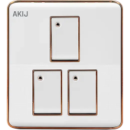 Akij Elegant 3 Gang 1 Way Switch