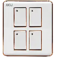 Akij Elegant 4 Gang 1 Way Switch