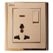 Akij Innova 3 Pin Universal Socket with Switch USB 13A