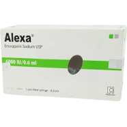 Alexa 6000 Anti-Xa IU/0.6ml SC Injection–0.6ml Pre-Filled Syringe