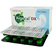 Algecal Dx 600 mg Plus 400 IU 10's Strip Tablet