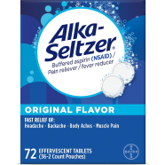 Alka-Seltzer Original Effervescent Fast Relief of Heartburn 72 Tablets