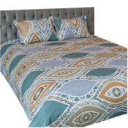 Allora Printed Bedsheet – Golden - PBS - 0045