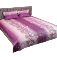 Allora Purple Print Bed Sheet - PBS - 0016