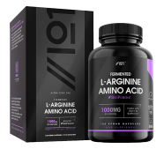 Alpha01 L-Arginine Amino Acid With BioPerine And Biotin 1000mg - 120 Capsules