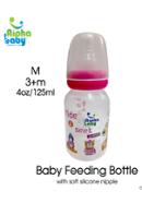 Alpha Baby Feeding Bottle 125ml (Pink) - AB-BTL-004