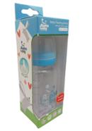 Alpha Baby Feeding Bottle with Soft Silicone Nipple 120ml (Glass) - Blue - AB-104041WB