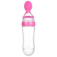 Alpha Baby Spoon Bottle Cereal Food Feeder - Pink - AB-SIL-014