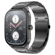 Amazfit Pop 3S Calling 1.96 Inch HD AMOLED Smart Watch ( Metallic Strap ) - Black 