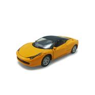 Ferrari 458 Die Cast METAL CAR Toy Vehicle 1 Pc (metal_car_s6pcs_ferrari_y) - YELLOW 