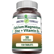 Amazing Formulas Calcium Magnesium Zinc D3 - 150 Tablets -272144847