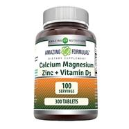 Amazing Formulas Calcium Magnesium Zinc D3 - 300 counts