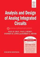 Analysis and Design of Analog Integrated Circuits 